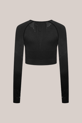 Speedy Long Sleeve Top - Black-Araa Active
